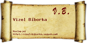 Vizel Bíborka névjegykártya